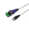 Equip USB-A naar serieel RS-422/485 DB9 adapterkabel, grijs, 1,5 m, USB Type-A, DB-9, stekker, stekker