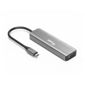 Equip USB-C naar HDMI/DisplayPort/VGA/USB adapter, USB Type-C, HDMI-uitgang, DisplayPort-uitgang, VGA (D-Sub) uitgang, 3840 x 2160 pixel
