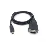 Equip USB-C naar serieel DB9 kabel M/M 1,5 m zwart