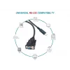Equip USB-C naar serieel DB9 kabel M/M 1,5 m zwart