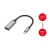 Equip USB-C naar HDMI 2.0 adapter, 4K/60Hz, 0,15 m, USB Type-C, HDMI, stekker, bus, recht