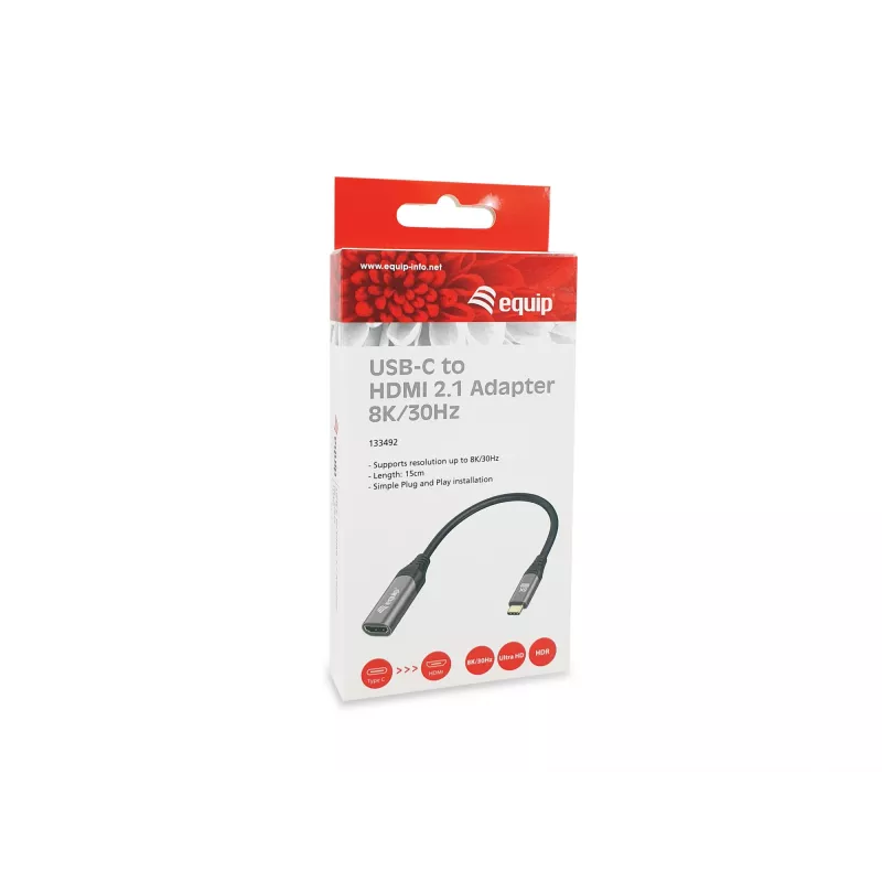 Equip USB-C naar HDMI 2.1 adapter 8K 30Hz 0.15m