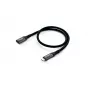 Equip USB 3.2 Gen 2 C naar C verlengkabel, M/V, 0,5 m, 4K/60Hz, 10 Gbit/s