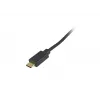 Equip USB 2.0 C naar C 90° haakse spiraalkabel M/M 1 m zwart