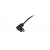 Equip USB 2.0 C naar C 90° haakse spiraalkabel M/M 1 m zwart