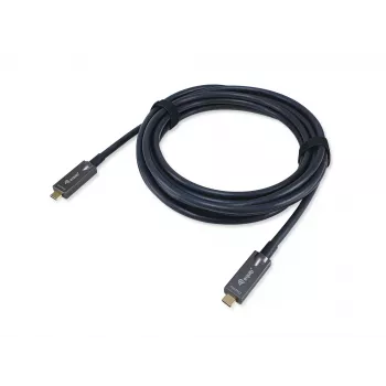 Equip USB-C naar C actieve optische kabel, M/M, 5,0 m, PD 60 W, 4K/60 Hz, 10 Gbit/s, video+data+PD