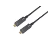 Equip USB-C naar C actieve optische kabel, 10m, 4K/60Hz, video+data+PD
