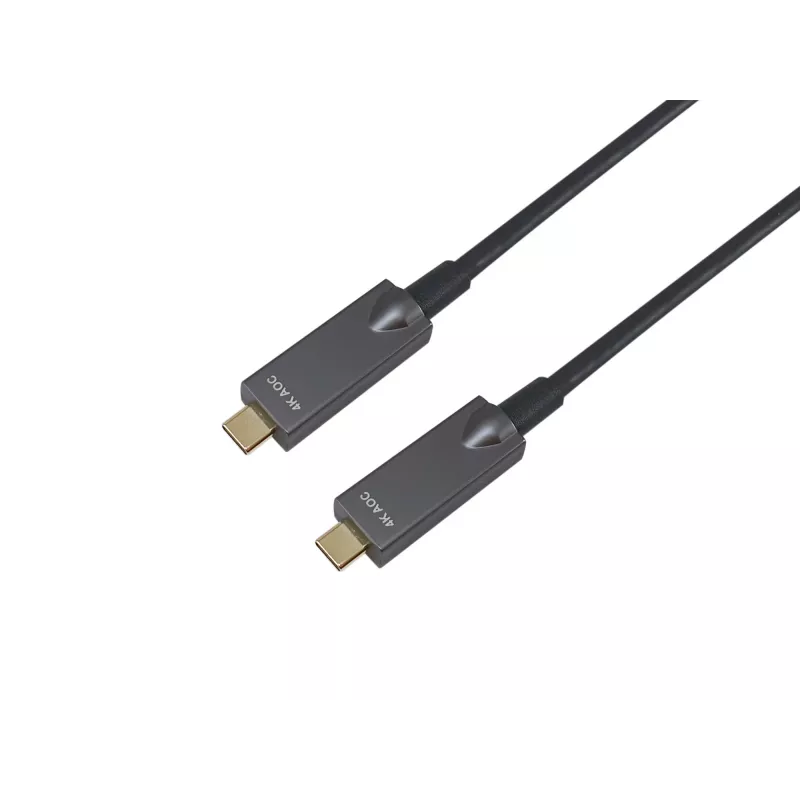 Equip USB-C naar C actieve optische kabel, 10m, 4K/60Hz, video+data+PD