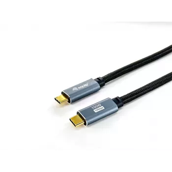 Equip USB 3.2 Gen 2 C naar C kabel, M/M, 2,0m, 5A, PD 100W, 4K/60Hz, 10Gbps