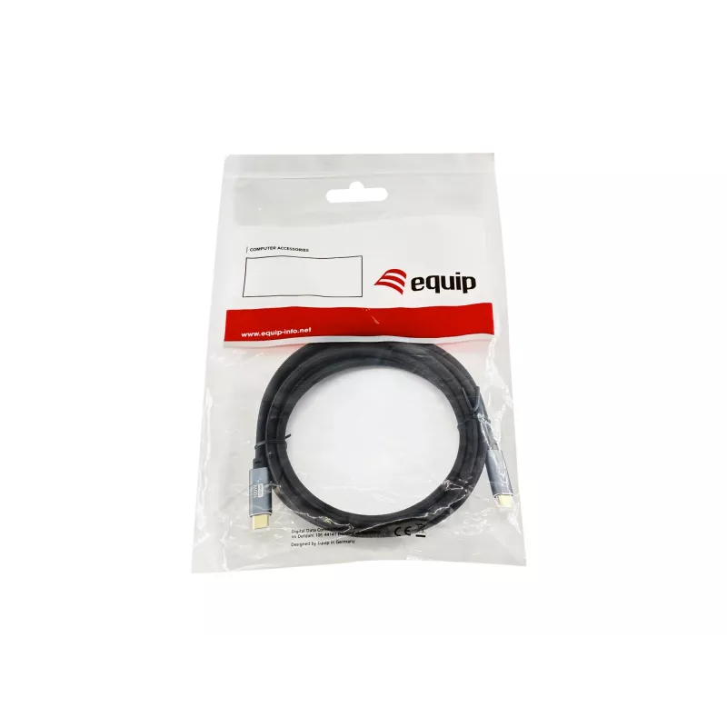 Equip USB 3.2 Gen 2 C naar C kabel, M/M, 2,0m, 5A, PD 100W, 4K/60Hz, 10Gbps