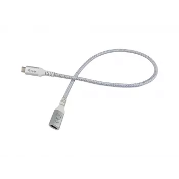 Equip USB 3.2 Gen 2 C naar C verlengkabel, 0,5 m, M/F, 4K/60Hz, 10 Gbit/s, wit