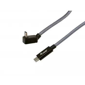 Equip USB 3.2 Gen 2x2 C naar C U-stekker kabel, 1,0 m, zwart, M/M, PD240W, 4K/60Hz, 20 Gbps