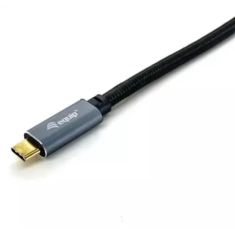 USB-C naar C kabel EQUIP 3,0 m — USB 3.2 Gen 2 (10 Gbit/s), PD100W, 4K/60Hz, zwart