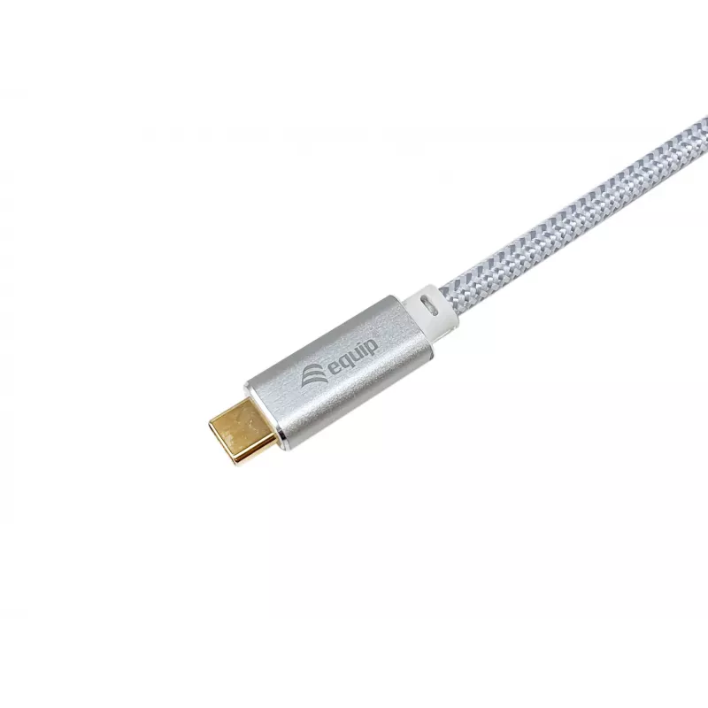 USB-C naar USB-C kabel EQUIP 3,0 m — USB 3.2 Gen 2, 10 Gbps, PD 100 W, 4K/60 Hz, wit
