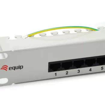Equip 25-poorts Cat.3 RJ45 ISDN patchpanel, lichtgrijs