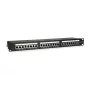Equip 24-poorts Cat.5e afgeschermd patchpanel, zwart
