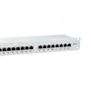 Equip 24-poorts Cat.6 afgeschermd patchpanel, lichtgrijs