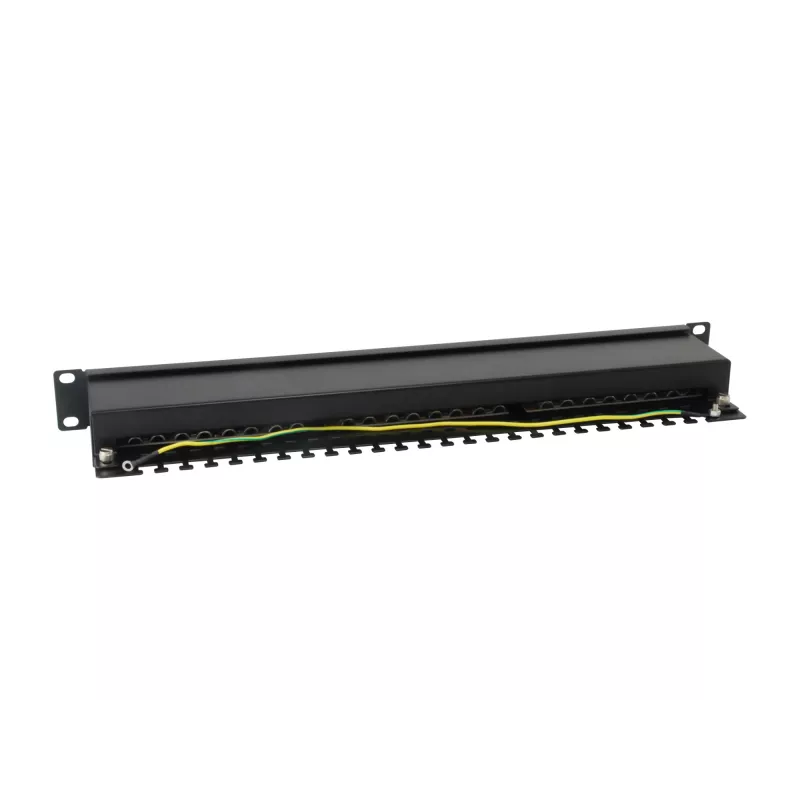 Equip 24-poorts Cat.6 afgeschermd patchpanel, lichtgrijs