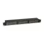 Equip 48-poorts Cat.6 afgeschermd patchpanel, zwart