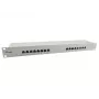 Equip 16-poorts Cat.6 afgeschermd patchpanel, lichtgrijs