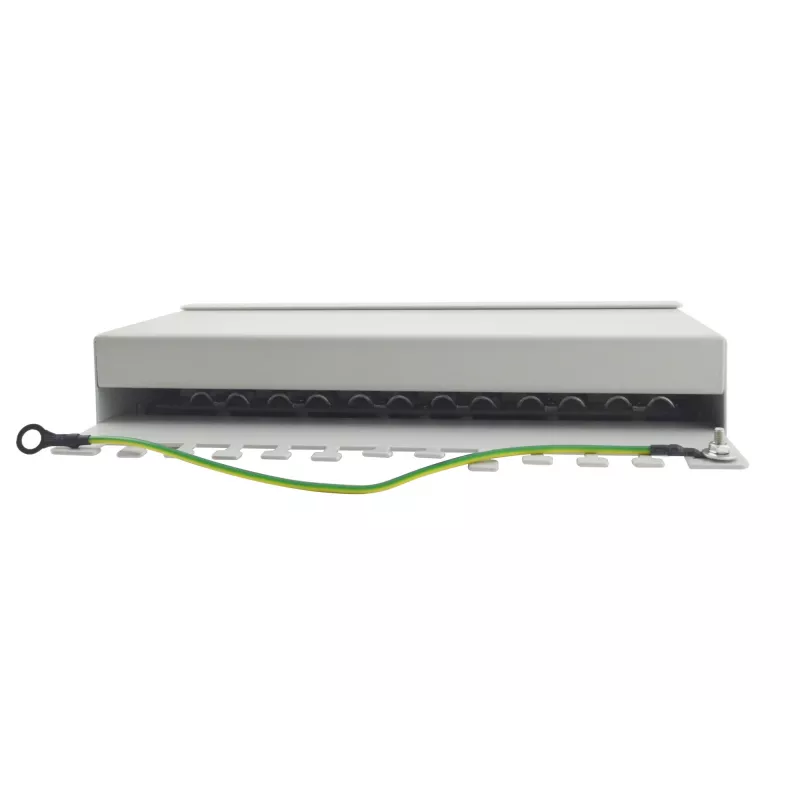 Equip 12-poorts Cat.6 desktop patchpanel, lichtgrijs, 10/100/1000Base-T(X), Gigabit Ethernet, 1000 Mbit/s, RJ-45, Cat6, 1U