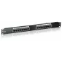 Equip 16-poorts Cat.5e onafgeschermd patchpanel, zwart