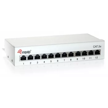 Equip 12-poorts Cat.6 desktop patchpanel, lichtgrijs