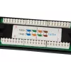 Equip 24-poorts Cat.5e onafgeschermd patchpanel, zwart, Cat5e, rackmontage, 1U, zwart, RoHS, CE