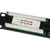 Equip 24-poorts Cat.5e onafgeschermd patchpanel, zwart, Cat5e, rackmontage, 1U, zwart, RoHS, CE