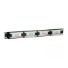 Equip 24-poorts Cat.5e onafgeschermd patchpanel, zwart, Cat5e, rackmontage, 1U, zwart, RoHS, CE