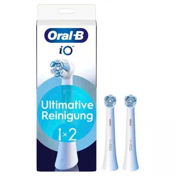 Oral-B iO Ultimate Clean vervangborstelkoppen, wit, 2 stuks
