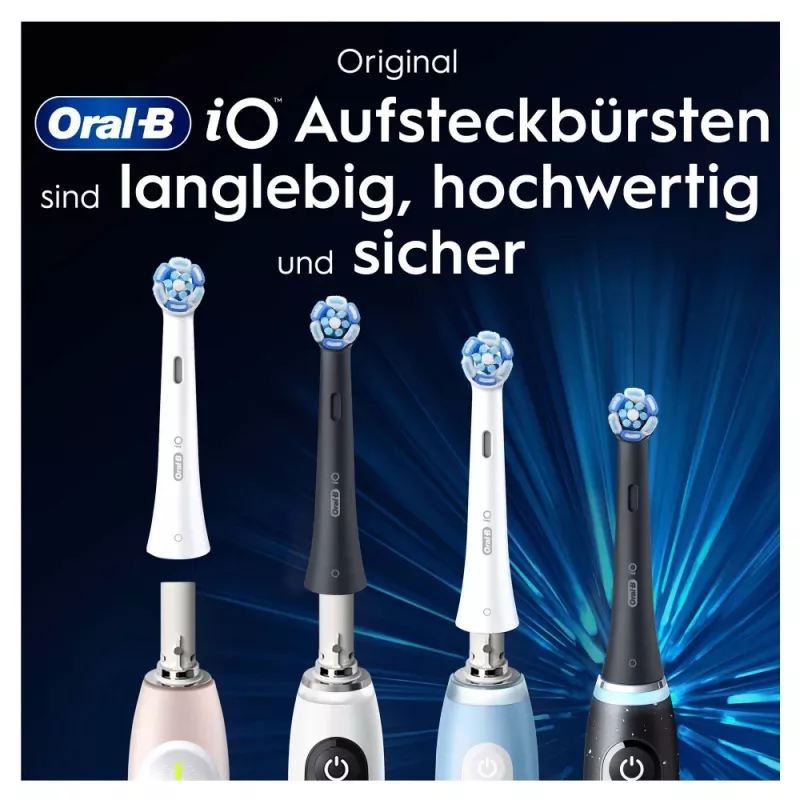Oral-B iO Ultimate Clean vervangborstelkoppen, wit, 2 stuks