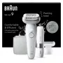 Epilator BRAUN Silk-épil 9 SES9-341 — 40 pincetten, wet & dry, 50 min. accu, 2 snelheden, wit