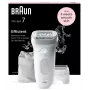 Epilator BRAUN Silk-épil 7 7-041 — draadloze nat & droog epilator met MicroGrip, massage, scheerapparaat en bikin trimmer, grijs/wit