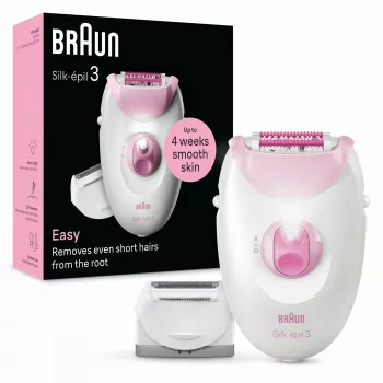 Epilator Braun Silk-épil 3 3-031 20 pincetten roze wit