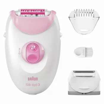Epilator Braun Silk-épil 3 3-031 20 pincetten roze wit