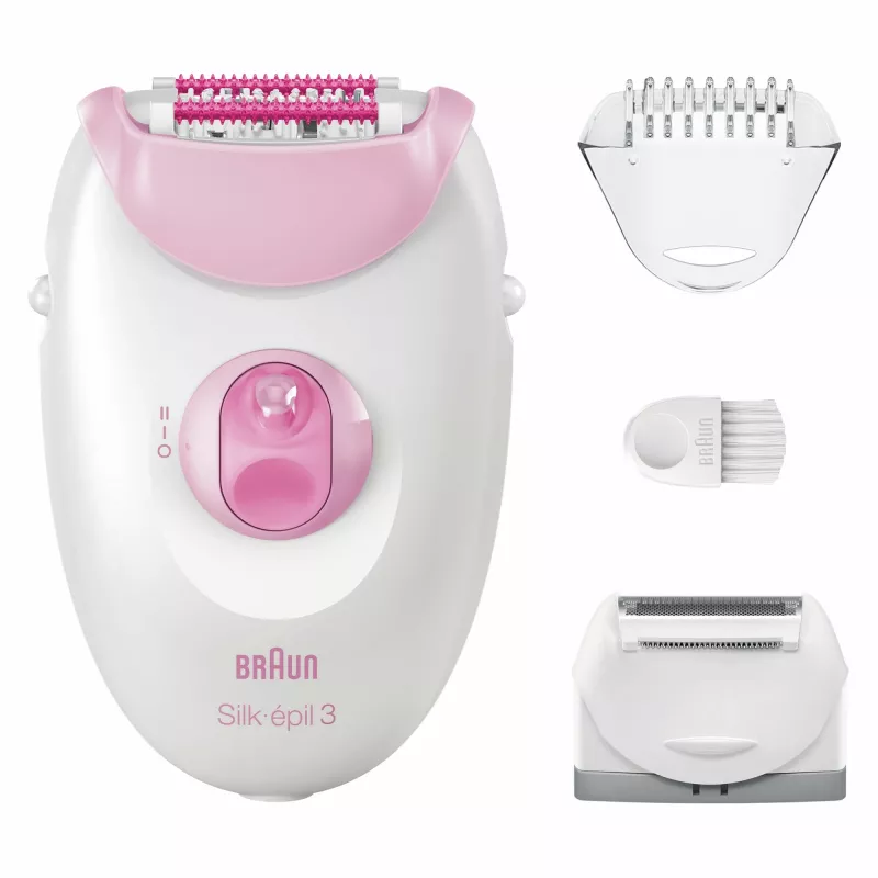 Epilator Braun Silk-épil 3 3-031 20 pincetten roze wit