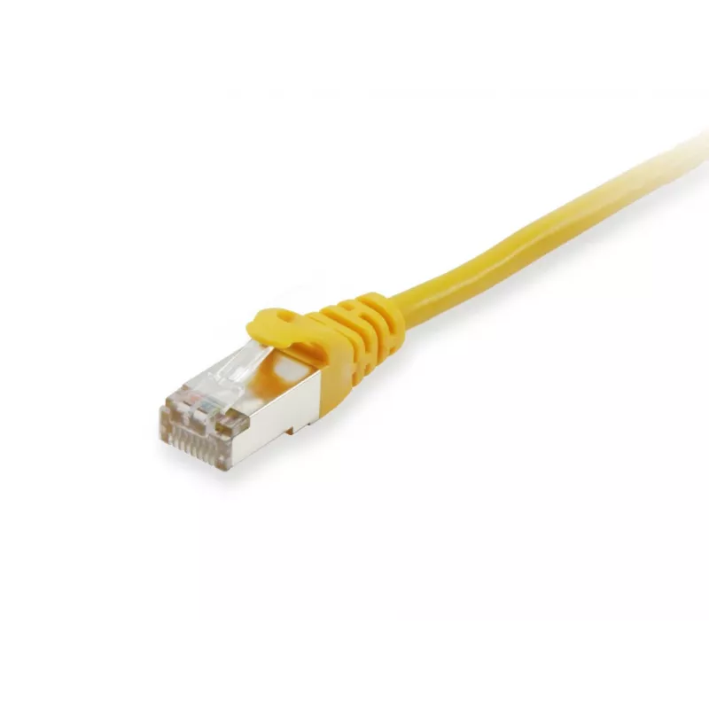 Equip Cat.6A S/FTP patchkabel, 0,5 m, geel, 0,5 m, Cat6a, S/FTP (S-STP), RJ-45, RJ-45, geel