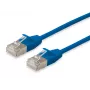 Netwerkkabel Equip Cat.6A F/FTP platte patchkabel RJ-45 0,5 m blauw