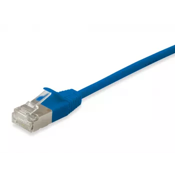 Netwerkkabel Equip Cat.6A F/FTP slank patchkabel RJ-45 20m blauw