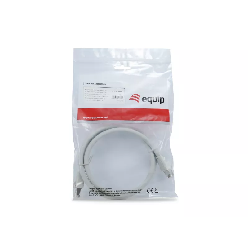 Equip Cat 8.1 S/FTP (PIMF) patchkabel, LSOH, 0,5 m, grijs