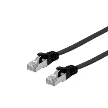 Netwerkkabel Equip Cat.6A U/FTP platte patchkabel RJ-45 1,0 m zwart