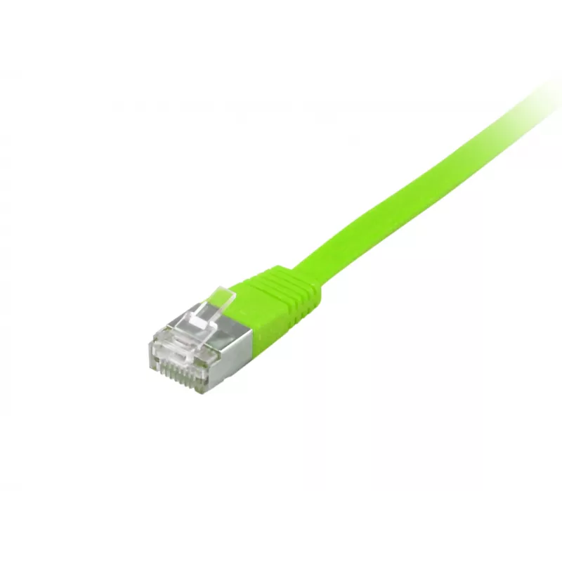 Netwerkkabel Equip Cat.6A U/FTP platte patchkabel RJ-45 5m groen