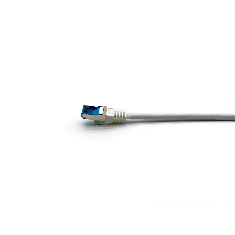 Equip Cat.6A S/FTP patchkabel, haakse op rechte stekker, 2,0 m, wit