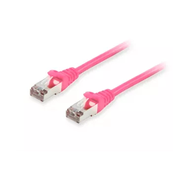 Equip Cat.6A S/FTP patchkabel, roze, 2,0 m