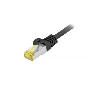 Afgeschermde outdoor-patchkabel EQUIP Cat.6A S/FTP 0,5 m, RJ-45–RJ-45, zwart