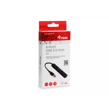 Equip 128953 interface-hub USB 3.2 Gen 1 (3.1 Gen 1) Type-A 5000 Mbit/s zwart