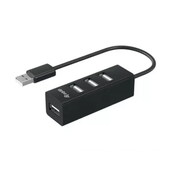 Equip 4-poorts USB 2.0 hub, USB 2.0, USB 2.0, 480 Mbit/s, zwart, China, CE, RoHS