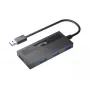 Equip 4-poorts USB 3.0 hub met USB-C-adapter