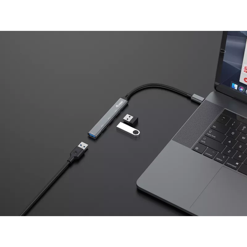 USB-hub Equip 4-poorts USB 3.0/2.0 hub USB-C